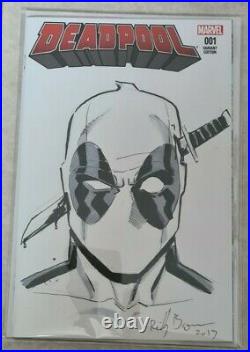 Reilly Brown Deadpool Original Art #1 Sketch Cover Marvel Comics