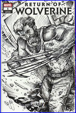 Return Of Wolverine Logan 9.8 Sketch Cover Cgc Original Art Mcjunkin 1/1