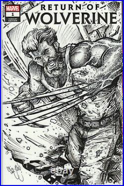 Return Of Wolverine Logan 9.8 Sketch Cover Cgc Original Art Mcjunkin Summer Sale