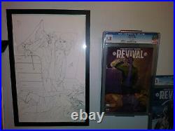 Revival #2 (image) Original Cover Art Sketch by Jenny Frison COA + CGC 9.8 Copy