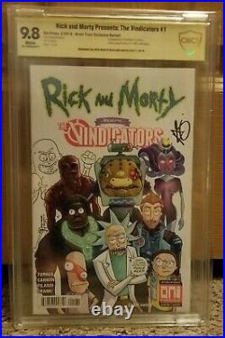Rick and Morty Vindicators #1 Variant CBCS not CGC 9.8 & Original Cover Art