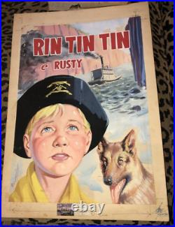 Rin Tin Tin Golden Age Vintage Published WaterColor Cover Original art work 1961