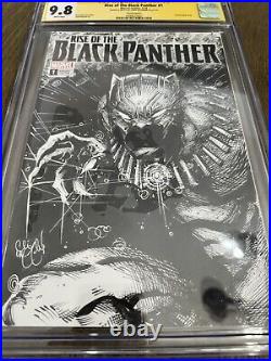 Rise Of The Black Panther #1 Sketch Cover Chris Mcjunkin Original Art Cgc 9.8