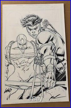 Rob Liefeld Original Art Youngblood #73 Cover Autographed
