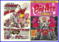 Robert Crumb Artwork Big Ass Comics #1 Original Cover Proof Comic Production Art