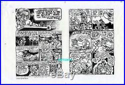Robert Crumb Artwork Big Ass Comics #2 Original Comic Cover Proof Production Art