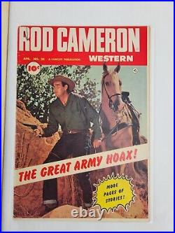 Rod Cameron Western #20 Fawcett Publications 1953 Original Cover Art