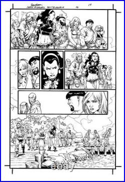 Rodney Buchemi original art BELIT & VALERIA 1 pg 15 published-free shipping