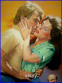 Romance Paperback Original Cover Art Painting Daniel Crouse Annie Stuart