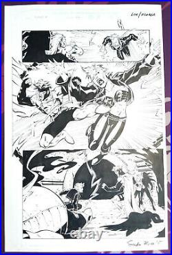 Ron LIM Gambit vs BloodStorm ORIGINAL Art Marvel Comics 2007