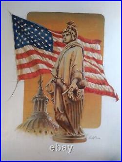 Ron Sloan (b. 1950) Original Illustration Art For FLEETWOOD FDC Co. Mixed Media