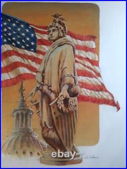 Ron Sloan (b. 1950) Original Illustration Art For FLEETWOOD FDC Co. Mixed Media