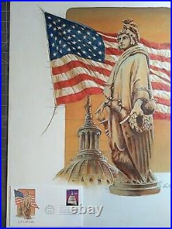 Ron Sloan (b. 1950) Original Illustration Art For FLEETWOOD FDC Co. Mixed Media