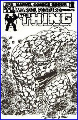 Ron Wilson Signed Thing Orig. Custom Cover Art-it's Clobberin' Time! Free Ship
