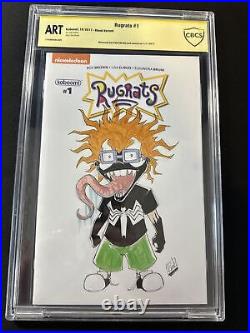 Rugrats #1 Blank Variant Original Sketch Cover Art Chucky Venom CBCS Signed