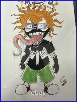 Rugrats #1 Blank Variant Original Sketch Cover Art Chucky Venom CBCS Signed