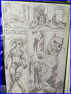 Ryan Benjamin Danny Miki Interior Original Art Batman Issue 104 Page 19 Harley