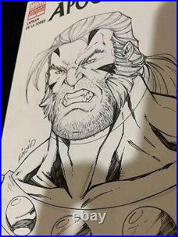 Ryan Kincaid Sketch Cover Original Art Sabretooth Wolverine Age Of Apocalypse