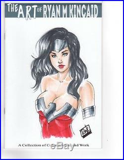 Ryan Kincaid Sketchbook With Wonder Woman Original Art Color Sketch Cover