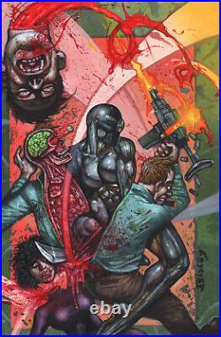 SIMON BISLEY Maskerade issue 8 Cover painting Original comic art Kevin Smith