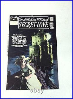 SINISTER HOUSE OF SECRET LOVE #1 COVER ART original approval cover proof 1971