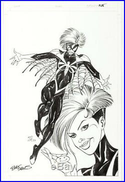 SPIDER-WOMAN #18 Original Art COVER by BART SEARS & RANDY ELLIOT 2000 MARVEL