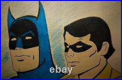 SUPER FRIENDS JLA COMIC COVERS Original Art Batman Superman WW AM ROBIN