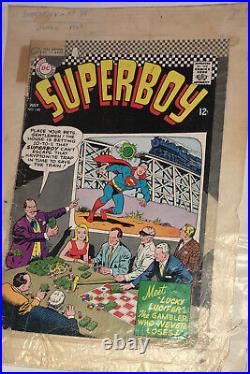 SUPERBOY SUPERMAN VINTAGE MOB SILVER AGE VINTAGE COVER ORIGINAL ART WORK Yr 1969