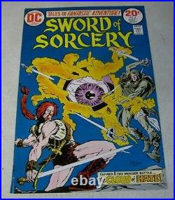 SWORD OF SORCERY #4 COVER ART, original approval cover proof, 1970'S, CHAYKIN