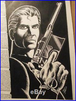 Sable 1 ORIGINAL COVER ART Bill Jaaska PENCIL & INK First 1987 Return of Hunter