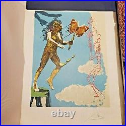 Salvador Dali Magic Butterfly Handsigned Numbered Lithograph Coa Original Cover