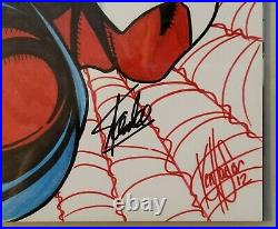 Scarlet Spider #1 9.8 SS STAN LEE WHITE PAGES! Original Cover Art Kean Haeser