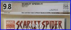 Scarlet Spider #1 9.8 SS STAN LEE WHITE PAGES! Original Cover Art Kean Haeser