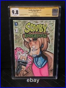 Scooby Apocalpyse Shaggy Gambit Sketch Cover Original Art Mcjunkin Cgc 9.8 New