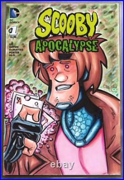 Scooby Apocalpyse Shaggy Gambit Sketch Cover Original Art Mcjunkin Cgc 9.8 New