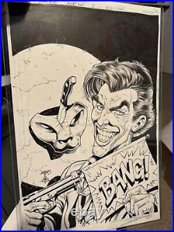 Secret 6 Issue 3 Variant Cover Dan JURGENS/Danny Miki ORIGINAL ART Grey line