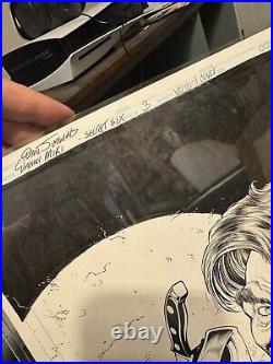 Secret 6 Issue 3 Variant Cover Dan JURGENS/Danny Miki ORIGINAL ART Grey line