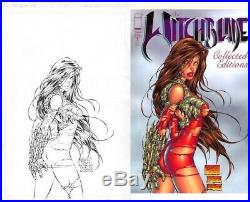 Sexy Michael Turner Witchblade Collected Editions #1 Original Comic Cover Art