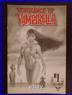 Sexy Original Vampirella Sketch Cover Art Drawing By Matt Campbell Version 2