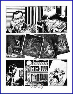 Shudder Magazine 6 Page Vampire Horror Fantasy Warren E. C. Original Art Burcham