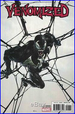 Signed Clayton Crain Venom 11 x 17 Cover Recreation Original Comic Art by Torres
