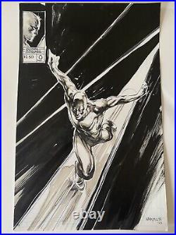 Silver Surfer original Comic Art Illustration by Paul Harmon