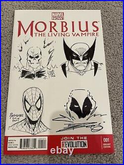 Sketch Cover With 5 Original Sketches! Rapmund, Altstaetter, Gedeon, Lim, Miki