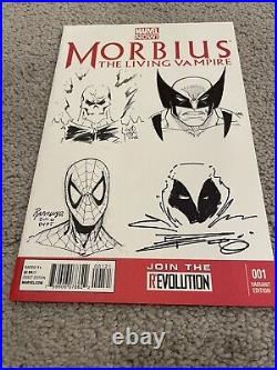 Sketch Cover With 5 Original Sketches! Rapmund, Altstaetter, Gedeon, Lim, Miki