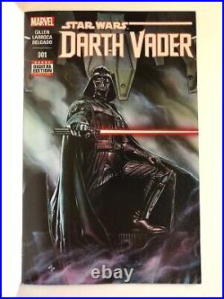 Sketch cover blank original art, Darth Vader by Dan Neidlinger