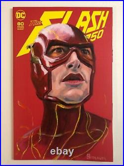 Sketch cover blank original art, Flash by Dan Neidlinger