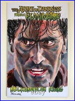 Sketch cover original art, Ash army of darkness by Dan Neidlinger