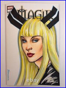 Sketch cover original art Xmen Magik, by Dan Neidlinger