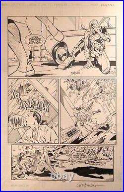 Solitaire # 1 Pg 22 Original Art 1993 Malibu Jeff Johnson (marvel / Wonder Man)