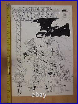 Southern Knights #34 Original Cover Art Christmas Cover Mark Propst